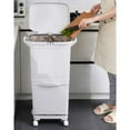 thumbnail image 4 of 38L Double-Layer Step-Pedal Trash Bin with Rolling Wheels – Multi-Compartment Recycling Bin for Kitchen and Home, 4 of 5