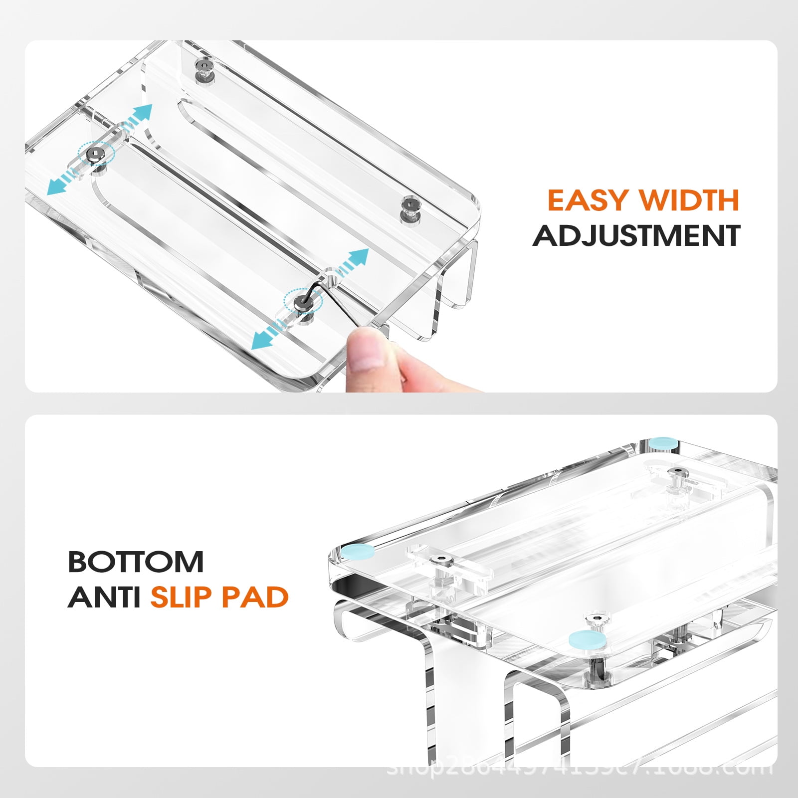 Vertical Laptop Stand Desktop Holder Dock Acrylic Space Saving Laptop Stand for Desk Notebook Accessories