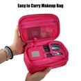 thumbnail image 6 of Unique Bargains Cosmetic Bag Travel Makeup Bag Cosmetic Brush Organizer Storage Bag for Women Rose Red 7.87"x4.72"x3.15", 6 of 7