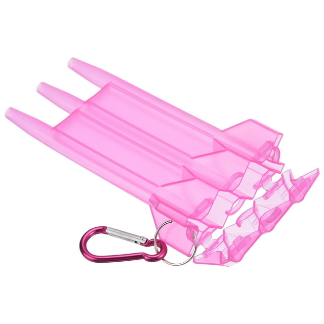 Unique Bargains Portable Nylon Dart Storage Box, Dart Case Keep Your Darts Secure, Rose Red