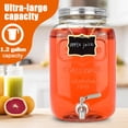 thumbnail image 2 of Dispensadores de bebidas de vidrio DD&HAPP, 2 unidades, 4,5 L, con soporte, 2 of 6