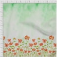 thumbnail image 2 of oneOone Organic Cotton Poplin Twill Fabric Leaves & Flower Panel Print Fabric By Yard 42 Inch Wide, 2 of 3