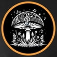 thumbnail image 3 of CafePress - Cottagecore Music Mushroom - Women's Long Sleeve Dark Pajamas, 3 of 3
