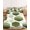 Green, variant on Full Size Fitted Sheet Set - Sage Green Marble 3 Piece Bedding Sets 16" Deep Pocket Fitted Sheet with 2 Pillowcases Gold White Geometric Hexagon Modern Brushed Microfiber Hotel Luxury Bed Sheets