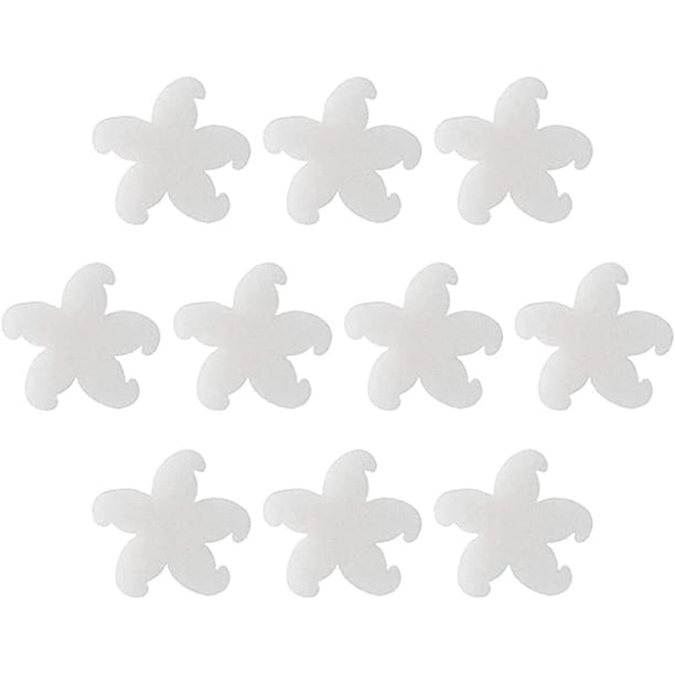Paquete de 10 Scumbug para bañera de hidromasaje, accesorios para almohadillas absorbentes de aceite, esponja de limpieza de jabón, para el hogar, piscina y spa (estrella de mar) TUNC Sencillez