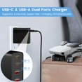 thumbnail image 3 of Cargador de batería Weishan PD, cargador rápido USB C de 100 W con cable de 2 m, 3 of 7