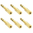 Amosfun 6-Pack Stereo Headphone Jack Adapter, Audio Plug Converter with ...