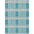 thumbnail image 2 of Addison Rugs Chantille Indoor/Outdoor Transitional Plaid Teal Washable Rectangle Rug, 5' x 7'6", 2 of 6