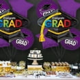 thumbnail image 3 of PMU Congrats Grad Cap Balloon Bouquet | Graduation Decoration Mylar Balloons | Graduation Balloons Class of 2024 Decor | Celebrate Success with Vibrant Graduation Balloons | Purple (5/Pkg) Pkg/1, 3 of 7