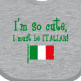 thumbnail image 4 of Inktastic So Cute Italian Boys or Girls Baby Bib, 4 of 4
