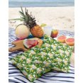 thumbnail image 3 of Pack of 2 Outdoor Pillow Covers, Banana Plantain Leaves Tropical Tree Summer Waterproof Square Throw Pillowcase Cushion Decorative Pillow Covers for Couch Patio Tent, 24x24 in, 3 of 6