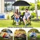 thumbnail image 5 of Costway Silla de Camping con Sombrilla Portátil y Plegable Doble Silla Taburete Tejido Oxford Mini Mesa Posavasos para Exterior Picnic Patio, 5 of 8