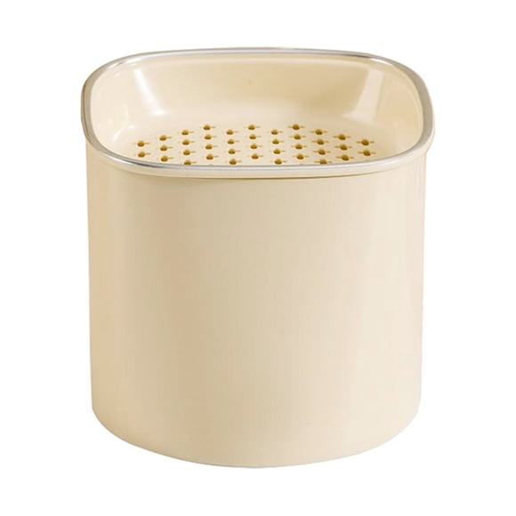 Contenedor de almacenamiento de frutas con cesta de drenaje dispensador seco y humo Herramienta de cocina