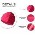 thumbnail image 3 of BLEEUS Swim For Women Pleated Bathing Caps Swimming Hats For Long Hair (Red) Sporting Supplies (Red), 3 of 10