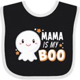 thumbnail image 3 of Inktastic Mama is My Boo with Cute Ghost Boys or Girls Baby Bib, 3 of 4