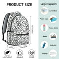 thumbnail image 6 of Leopard Print Backpack for School,Cute School Bag,Schoolbag with Adjustable Shoulder Straps & Padded Back,15.3"x11"x7.1".﻿, 6 of 6