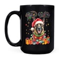 thumbnail image 2 of Merry Christmas Santa Belgian Malinois Scarf Twinkling Lights Xmas Holiday Mug Sheepdog Dog Lover Gifts Coffee Tea Cup - 00022, 2 of 4