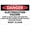 Warning Sign 3, variant on Danger Emits Hydrogen Gas Sign, 8"x12" Aluminum Tin Warning Sign, Gas Hazard Sign for Home Outdoor Garden