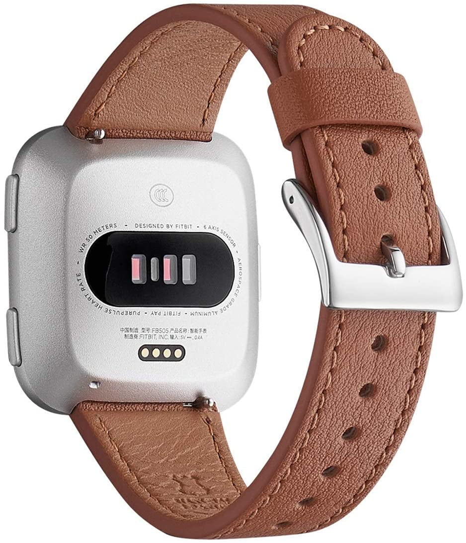 fitbit versa rose gold with white band