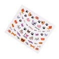 thumbnail image 3 of Nail Decals Tattoo Sticker Manicure Fashion Water Transfer Caricature Heart Flower Design Workhe, 3 of 9