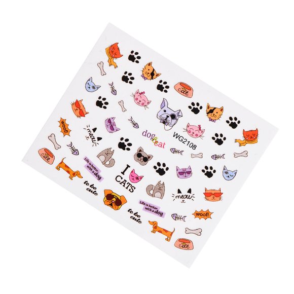 Nail Decals Tattoo Sticker Manicure tattoo manicure Fashion Water Transfer Caricature Heart Flower Design