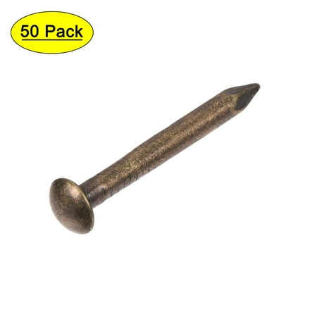 

2.8x25mm Small Tiny Nails Brass Bronze Tone 50 Pack