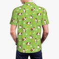 thumbnail image 3 of Balery Guinea Pigs Printed Men’s Short Sleeve Polo Shirt, Midweight Men's Shirt,Golf Polo shirts -X-Large, 3 of 8