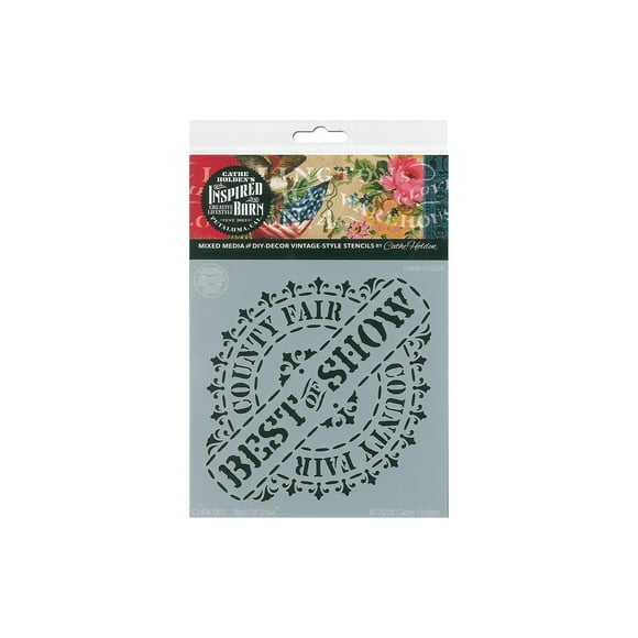 Cathe Holden Inspired Barn Stencil 6" Best Of Show