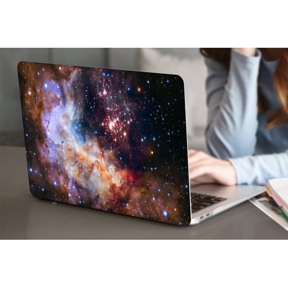 Hard Case Shell Cover Compatible 2022/2021/2020/2019/2018 Release MacBook Air 13 inchs with Model: A1932&A2179&A2337 m1 Galaxy A 0048 Cable Tie