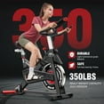 thumbnail image 3 of Pooboo Magnetic Exercise Bike Indoor Cycling Bike for Home Cardio Workout Stationary Bike Heavy-Duty Flywheel Quiet Belt Drive, 3 of 10