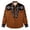 Brown, variant on Boys Graphic Tees Lapel Cartoon Print Long Sleeve Button Down Shirt for Denim Boys' Tops Tees Shirts Brown 4 Years-5 Years