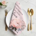thumbnail image 2 of Mother's Day Cloth Napkins, We Love You Warm Mom Quote Floral Pink Washable and Reusable Dinner Napkins Set of 6, Table Napkin for Kitchen Party Birthday Wedding Hotel Housewarming 20"x20", 2 of 9