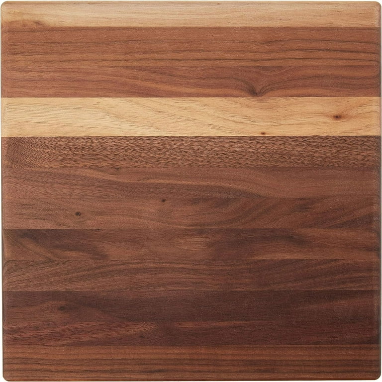 John Boos Small Walnut Wood Cutting Board For Kitchen, 12 Inches X