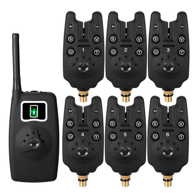 TFixol Lixada Juego de alarmas de picadura de pesca inalámbricas Kit de alarma de pesca digital
