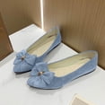 thumbnail image 2 of Women's Slippers Flat Heel Closed Toe Slip-on Loafer Slippers Winter Casual Vintage Indoor Outdoor Flat Bowknot Shoes for Women, 2 of 7