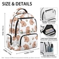 thumbnail image 5 of HELLHERO Capybara Tulip School Bag with Lightweight Breathable Book Bag, Padded Shoulder Strap 17 Inch Travel Bags for Kindergarten Back to School Elementary School, 5 of 8