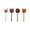 D, variant on 4pc campus Starting Season Student Stationery Plushes Ball Gel Pen, Gel Pen Black 0.5mm Student Writing Pen, Stationery Supplies Ink 4ml Decompression Decoration