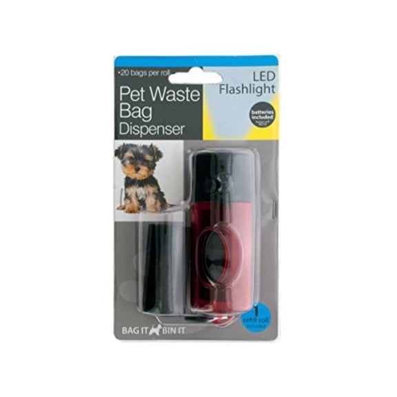 Pet Waste Bag Dispenser LED Flashlight