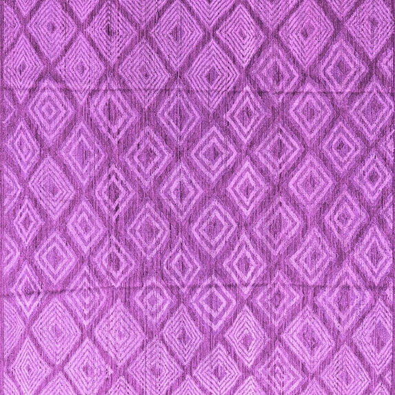 Ahgly Company Indoor Square Abstract Purple Modern Area Rugs, 3' Square