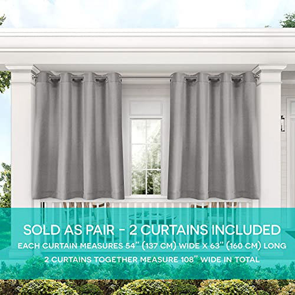 Exclusive Home Curtains Biscayne Indoor/Outdoor Two Tone