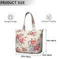 thumbnail image 5 of Flower Women's Large Weekend Travel Bag Moving Canvas Handbag Thick Double Layer Beach Weekend Travel Unisex Hospital Maternity Delivery with Toiletry Waterproof, 5 of 5