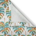 thumbnail image 4 of Ambesonne Tropical Valance Pack of 2, Colorful Monstera Leaves, 54"X12", White and Multicolor, 4 of 5