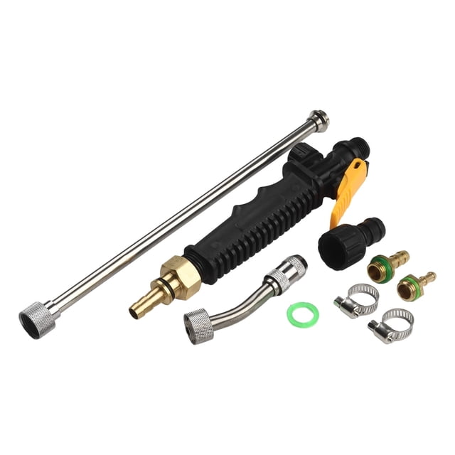 MYG pour Pulvérisateur de Jardin en Acier Inoxydable avec Buse Réglable, Poignée Verrouillable et 2 Raccords en Laiton pour Tuyaux de 3/8 Pouces & 1/4 Pouces, Options de Longueur 56cm