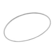 Classic Spiral Twisted Simple Band Sterling Silver Bangle Bracelet
