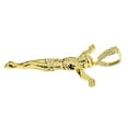 thumbnail image 4 of 14K Gold Plated Jesus Body Cross Crucifix Big Huge Hip Hop Pendant 4.5", 4 of 5