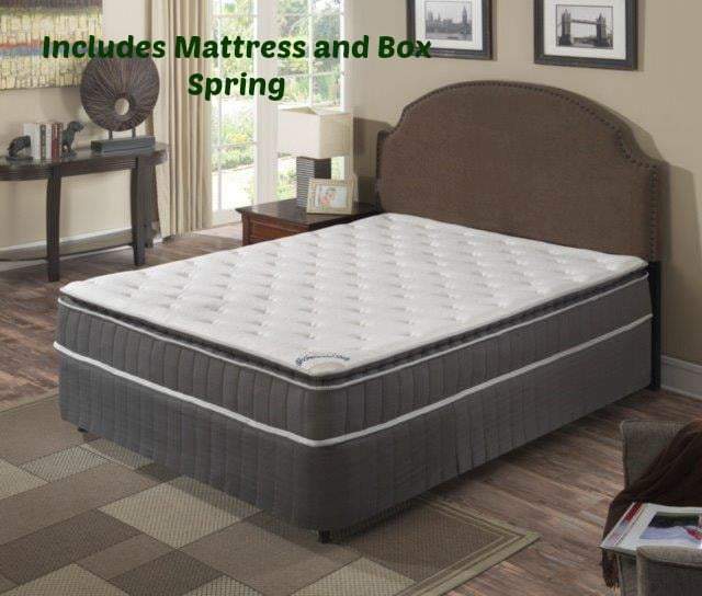 Continental Sleep, 10Inch Medium Firm Foam Encased Pillowtop Pocketed