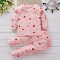 thumbnail image 1 of Pijamas de algodón con dibujos de unicornios para niños y niñas, ropa de dormir para el hogar, traje de otoño, Conjunto de pijama de dinosaurio, 1 of 4