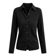 thumbnail image 5 of Sewkxo Cardigan Sweaters for Women Lightweight Trendy Long Sleeve Lapel Collar Button Down Knit Sweater Cardigans,Black S, 5 of 5