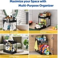 thumbnail image 4 of nipocaio 2 Tier Black Under Sink Storage, Kitchen Under Sink Storage, 4 of 5