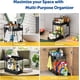 thumbnail image 5 of Estante organizador deslizante para debajo del fregadero, para cocina y baño, color negro, 5 of 5